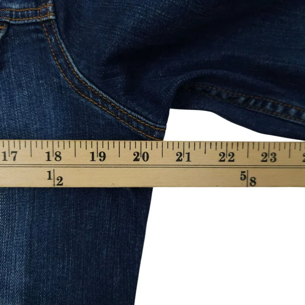 LOFT Denim Western Jacket Womens L Button Front Cropped Long Sleeve Pockets - Picture 16 of 16